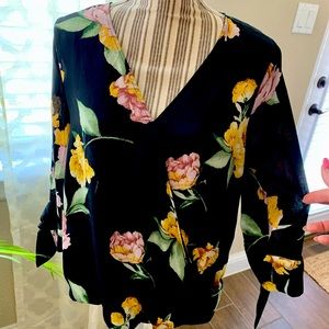 WEST KEI Fluid Floral Blouse